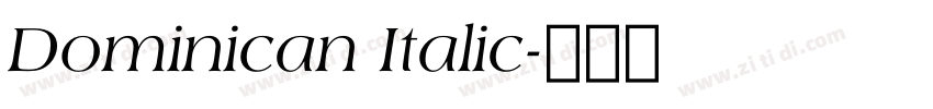 Dominican Italic字体转换